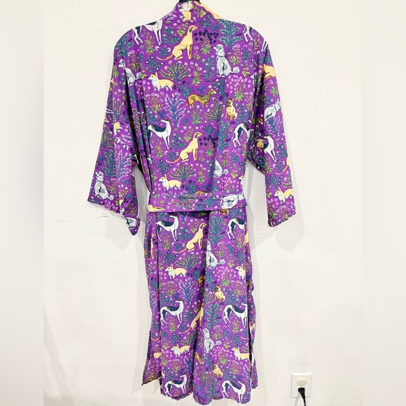 Print Fresh Must Love Dogs Purple Robe Women’s Size Large/X-Large - Picture 4 of 4